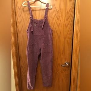 Lucy and Yak Grape Corduroy Overalls Dungarees US 8R UK 12R